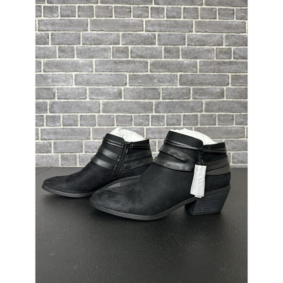 LifeStride Women's Paloma Booties Black Suede Size 9M - Picture 4 of 11